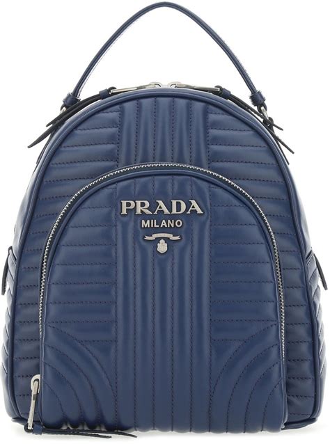 prada logo plaque quilted backpack|farfetch prada bags.